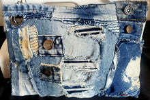 Load image into Gallery viewer, Small Denim Wristlet/Clutch
