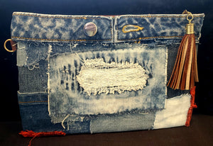 Denim Wristlet